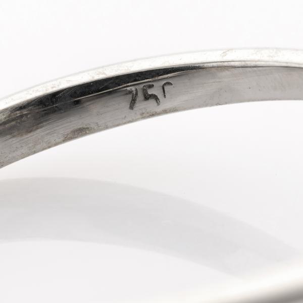 Vintage Ring aus 750er Weißgold mit 0.74ct Saphir und 0.86ct Brillanten