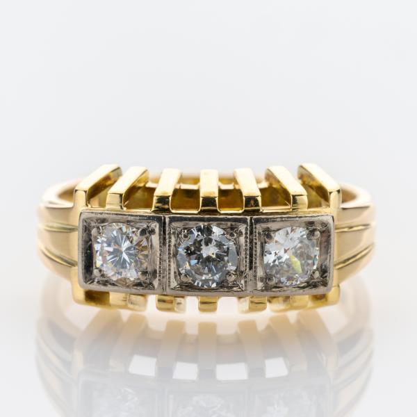 Vintage Ring aus 585er Gold mit 0.45ct Brillanten