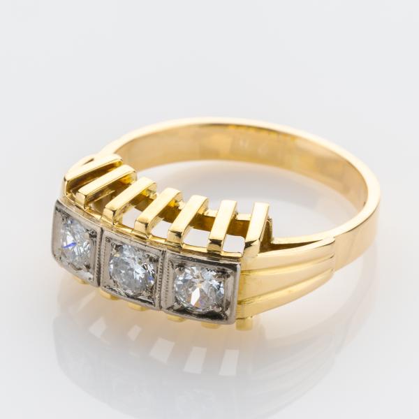 Vintage Ring aus 585er Gold mit 0.45ct Brillanten