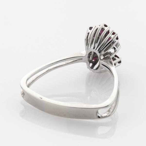 Vintage Ring aus 750er Gold mit 0.50ct Rubinen und 0.30ct Brillanten