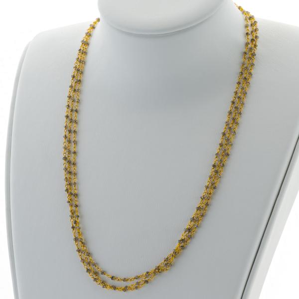 18k gold collier with diamonds