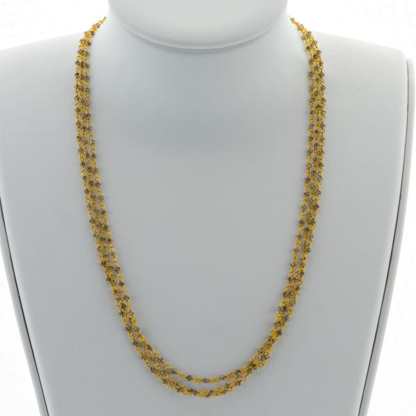 18k gold collier with diamonds