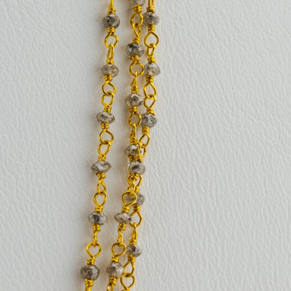 18k gold collier with diamonds