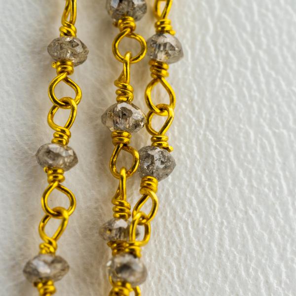 18k gold collier with diamonds