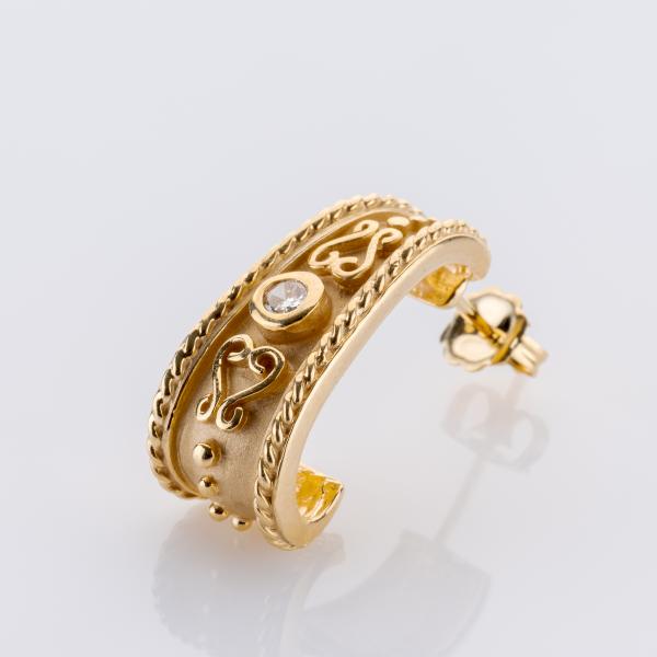 0.10 ct Diamond Earrings in 14K Yellow Gold