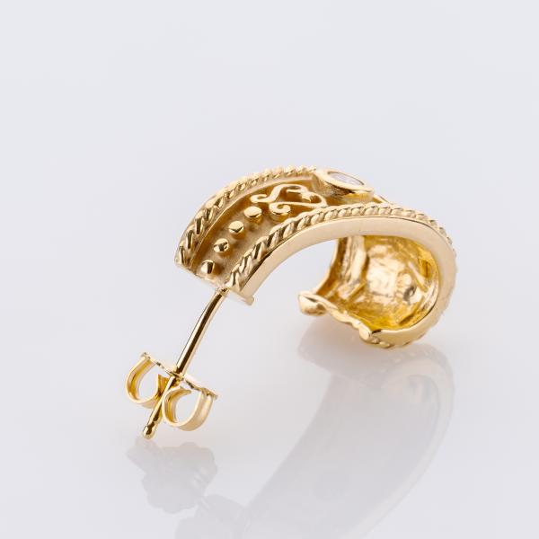 0.10 ct Diamond Earrings in 14K Yellow Gold