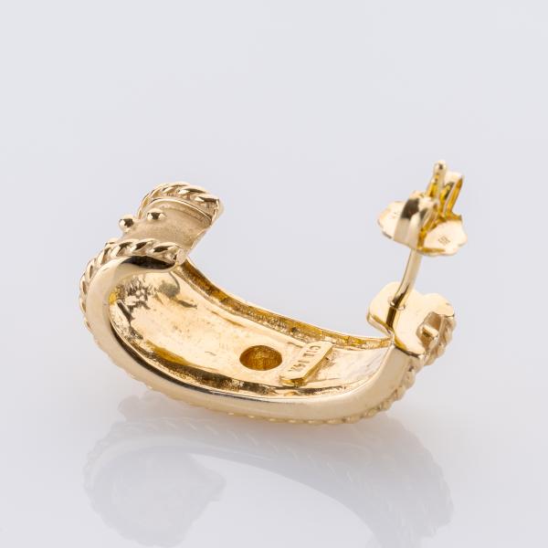 0.10 ct Diamond Earrings in 14K Yellow Gold