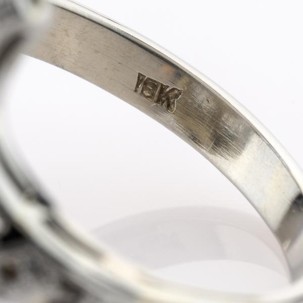 Art Deco Ring aus 750er Weißgold mit 0.20ct Brillanten