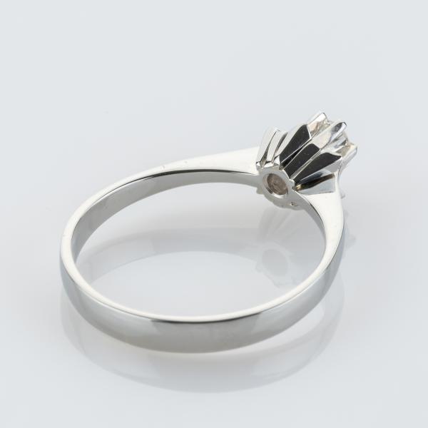 Vintage Ring aus 585er Weißgold mit Brillant