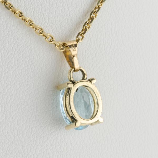 Pendant with 1.66ct Aquamarine in 14k Yellow Gold