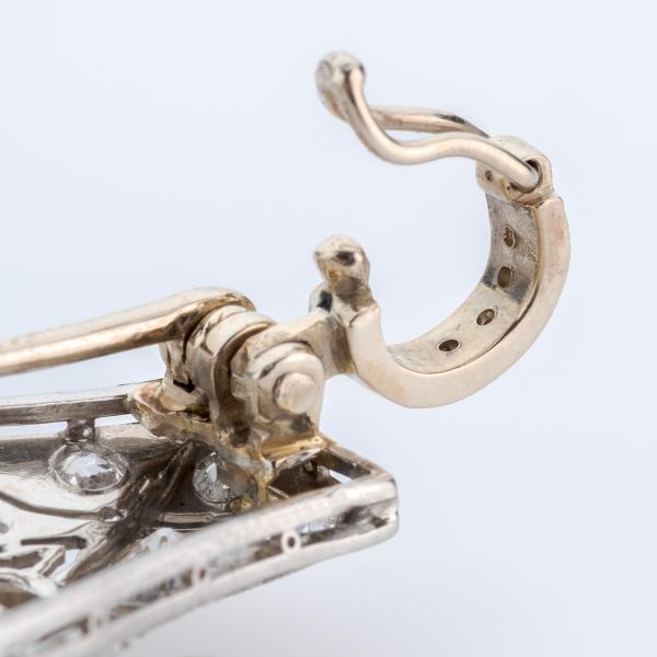 Art Deco Anhänger (Platin) mit Diamanten