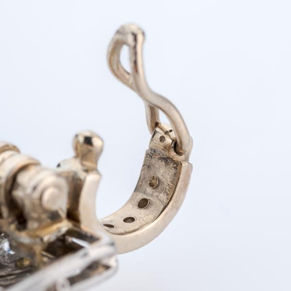 Art Deco Anhänger (Platin) mit Diamanten