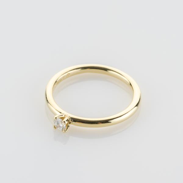 Ring aus 585er Gelbgold mit 0.10ct Brillant