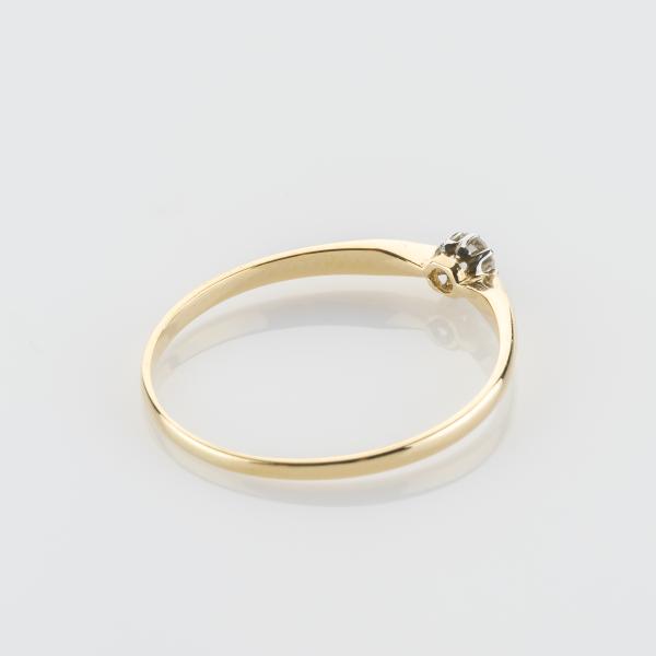 Brillantring 0.10 ct in 585er Gelbgold