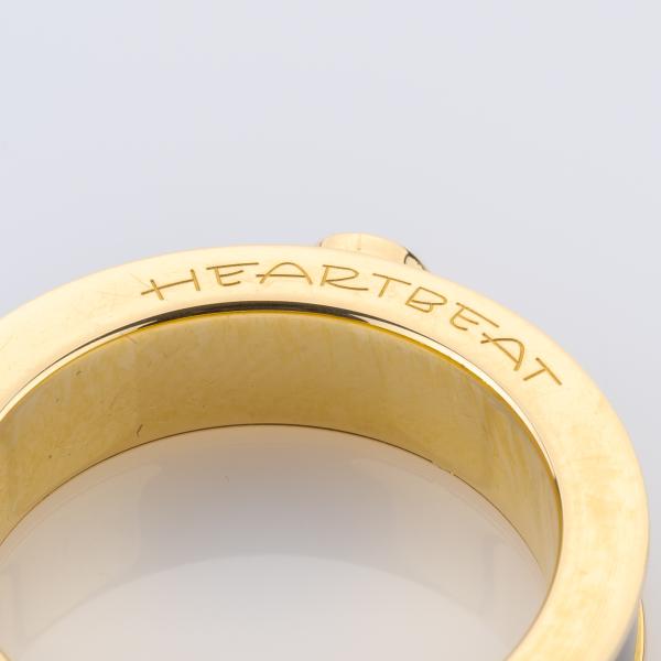 Ring aus 750er Gelbgold mit Keramikinlay und 0.04ct Diamant