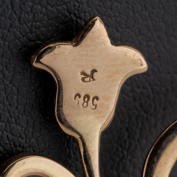 Collier aus 585er Gelbgold mit Opalen – inspiriert vom Jugendstil