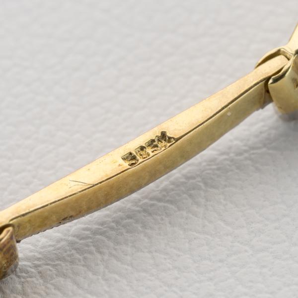 Collier aus 585er und 750er Gold mit Perle und 0.03ct Diamanten