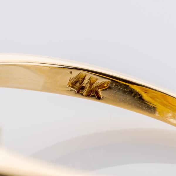 Ring aus 585er Gelbgold mit Opal und Perlen