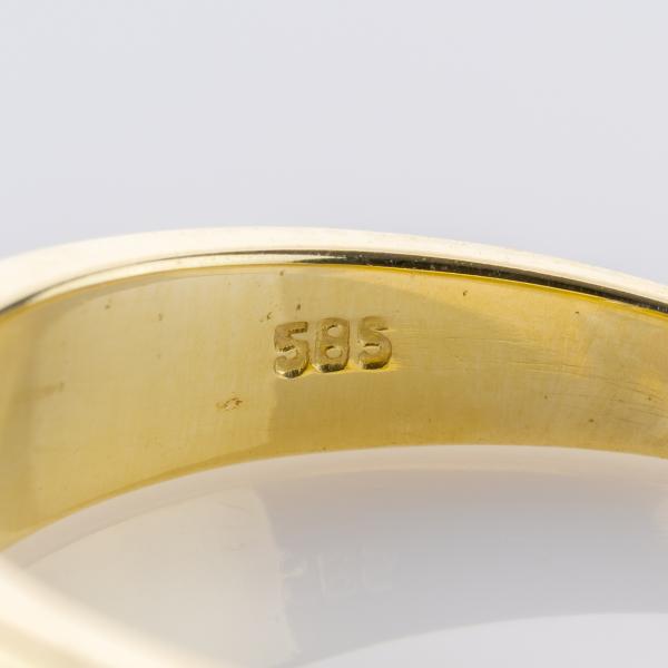 Ring aus 585er Gelbgold mit 0,20 ct Rubin und 0,20 ct Brillanten