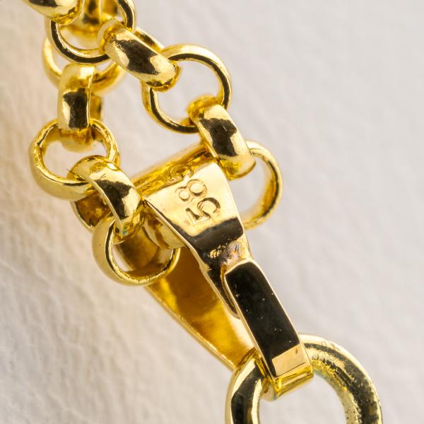 14k gold pendant with an 4.87ct aquamarine