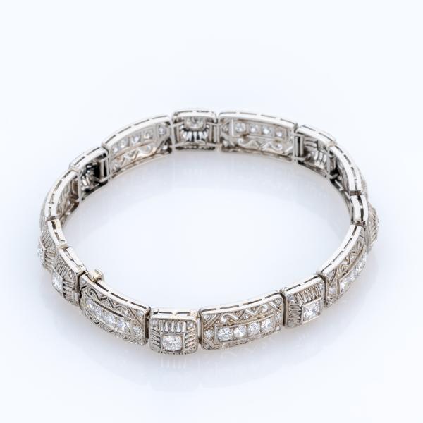 Art Deco Armband (Platin) mit 3.50ct Diamanten