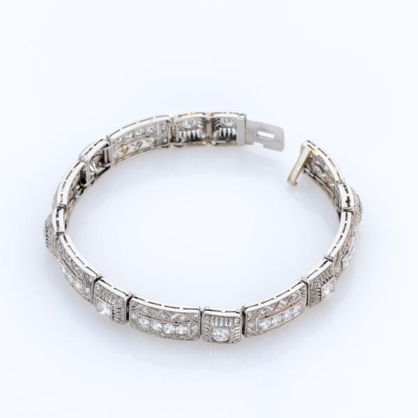 Art Deco Armband (Platin) mit 3.50ct Diamanten