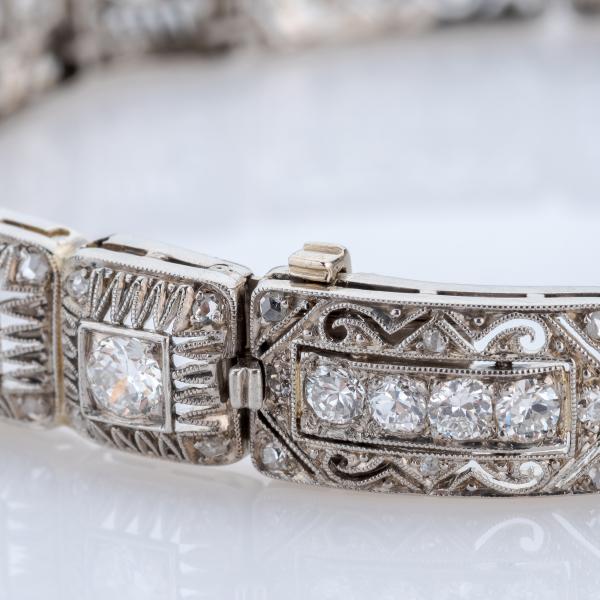 Art Deco Armband (Platin) mit 3.50ct Diamanten