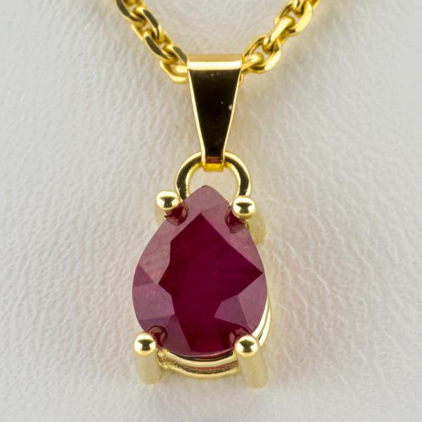 14k pendant with a 2.4ct ruby