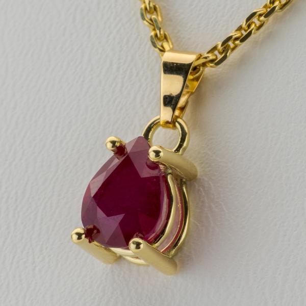 14k pendant with a 2.4ct ruby