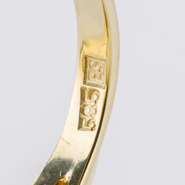 Ring aus 585 Gelbgold mit Opal