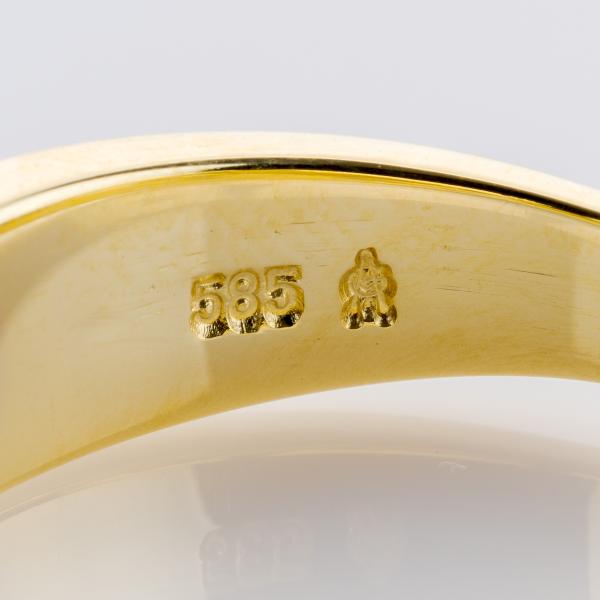 Ring aus 585 Mehrfarbgold mit 0,06 ct Brillant