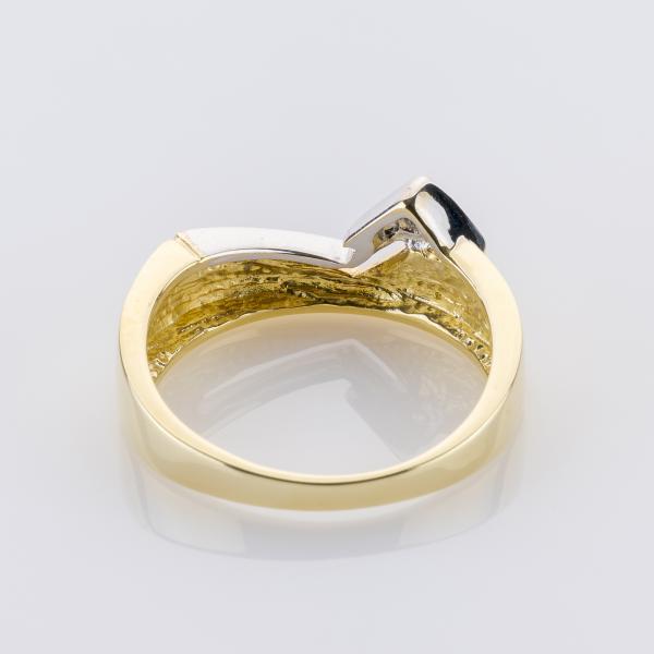 Ring aus 585 Mehrfarbgold mit 0,02 ct Brillant