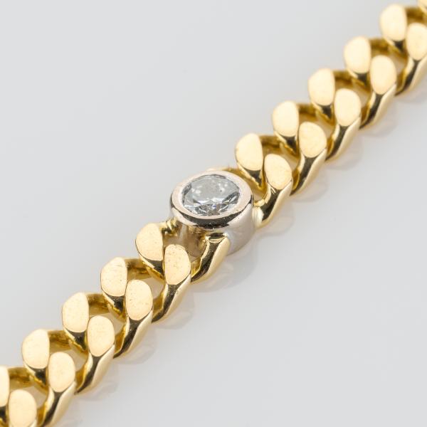 1.49 ct Diamond Bracelet in 18K Yellow and White Gold