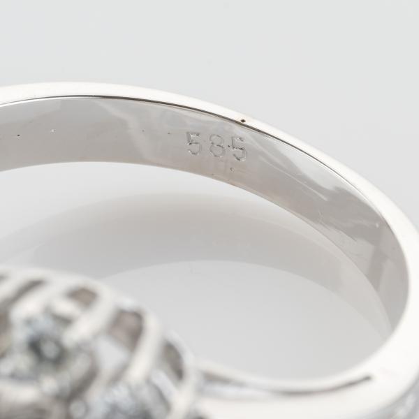 0.60ct Sapphire & 0.90ct Diamond Ring in 14K White Gold