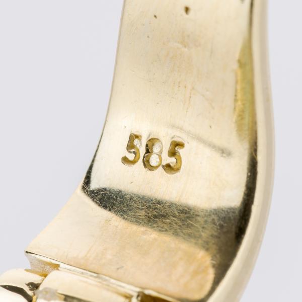 Aquamarine and 12.5 ct Aquamarine Pendant in 585 Yellow Gold