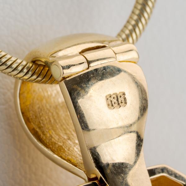 13ct Citrine Pendant in 14K Yellow Gold