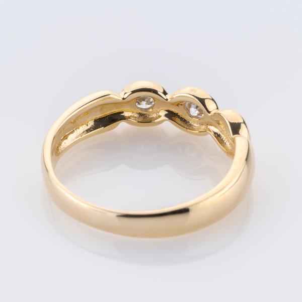Ring aus 585er Gelbgold mit 0.20ct Diamanten