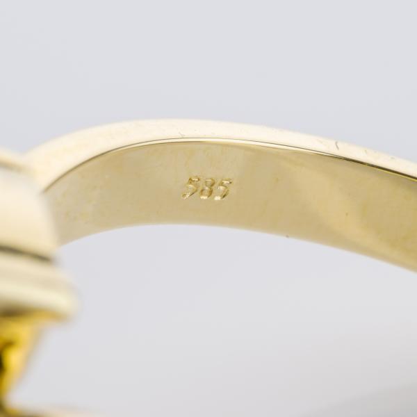 Cecilia Ring aus 585er Gelbgold mit 1.18 ct Rubin und 0.10 ct Brillant